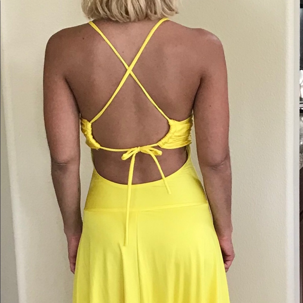 Yellow Scuba Gown